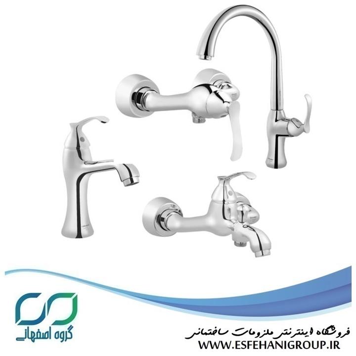 ست شیرآلات شودر مدل کلاسیک طلایی
